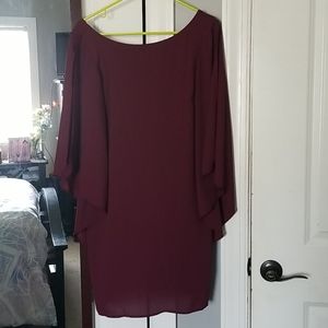 Classic Burgundy Dress